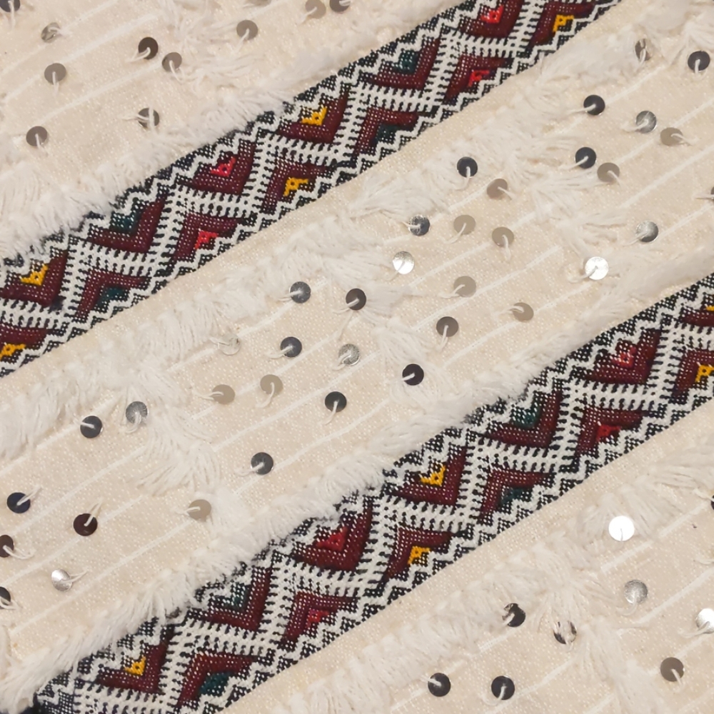 Moroccan design handmade woolen pillowcase